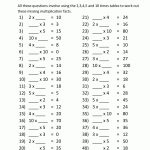Math Worksheets 3Rd Grade Multiplication 2 3 4 5 10 Times Tables 3   Free Printable Time Worksheets For Grade 3