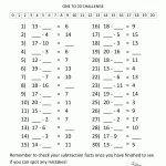 Math Worksheets For 2Nd Grade Missing Subtraction Facts To 20 2   Free Math Printables For 2Nd Grade