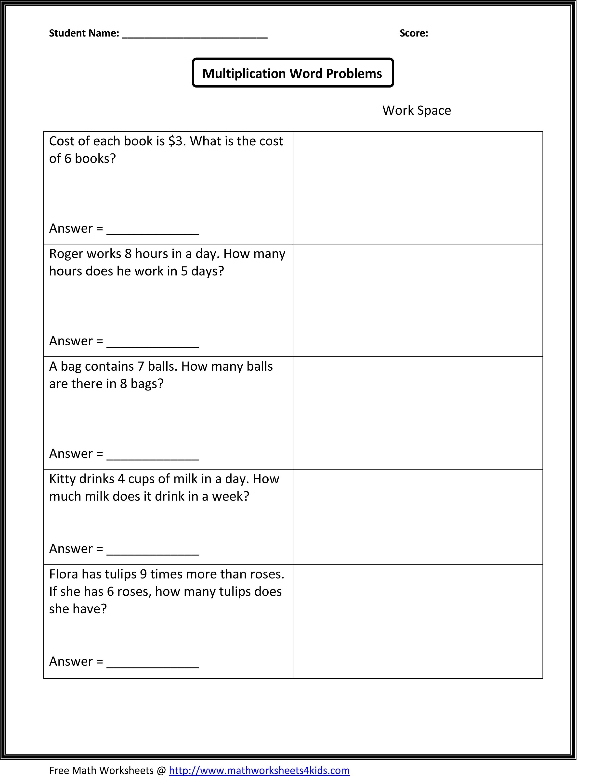 Math Worksheetsgrade And Subject Matter | Teaching Begins At - Free Printable Word Problems 2Nd Grade