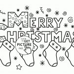 Merry Christmas Socks Coloring Pages For Kids, Printable Free   Free Christmas Printables For Kids