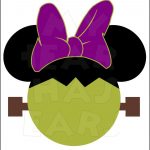 Minnie Mouse Frankenstein Instant Download Halloween Digital Clip   Free Printable Halloween Iron Ons