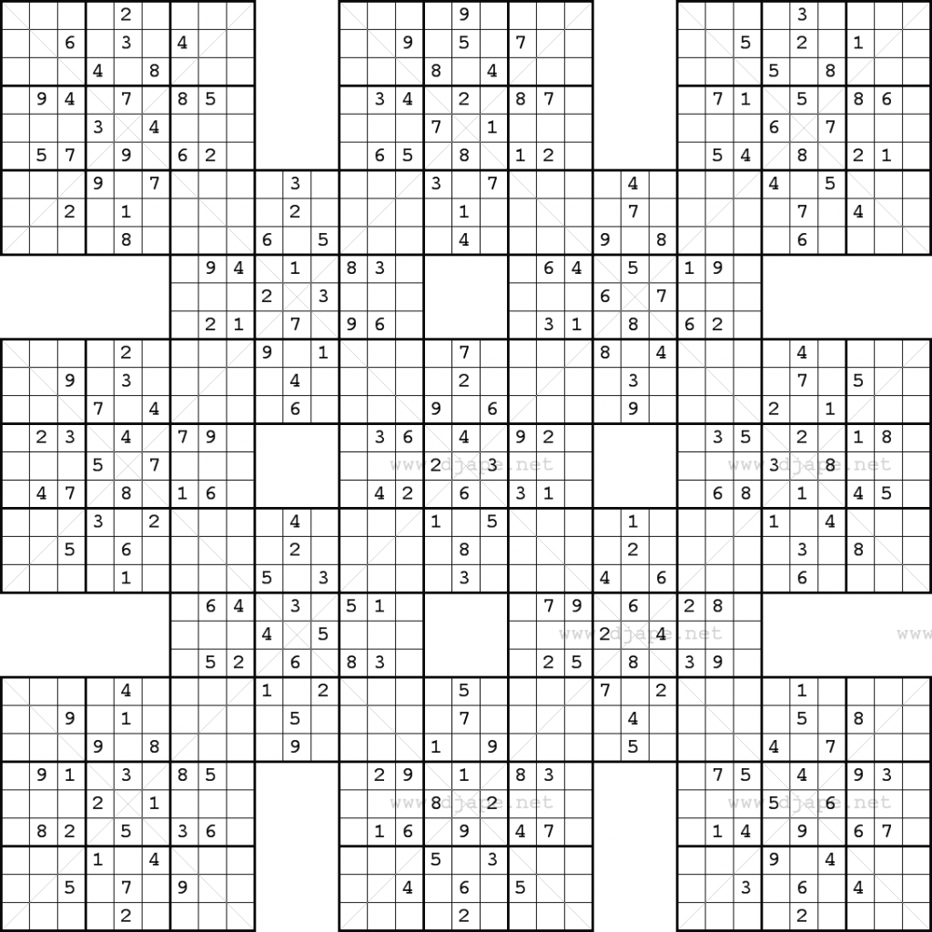 Free Printable Super Challenger Sudoku Free Printable