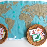 Montessori Continents Map & Quietbook With 3 Part Cards | Imagine   Montessori World Map Free Printable