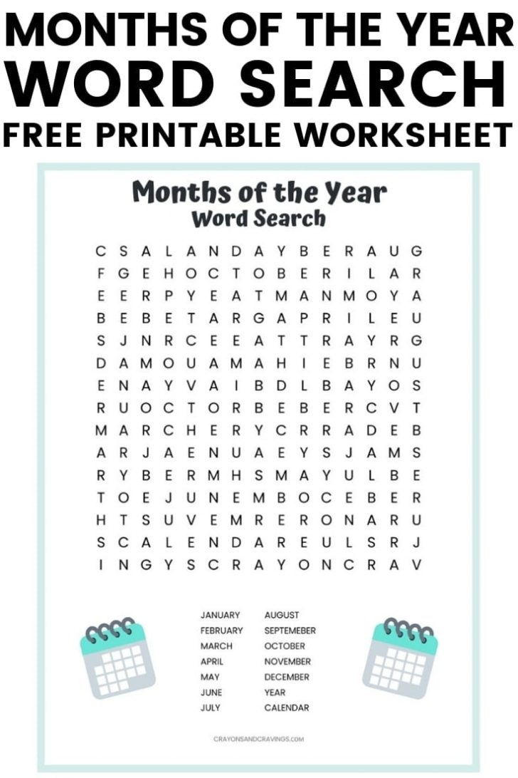 Word Search Free Printables For Kids