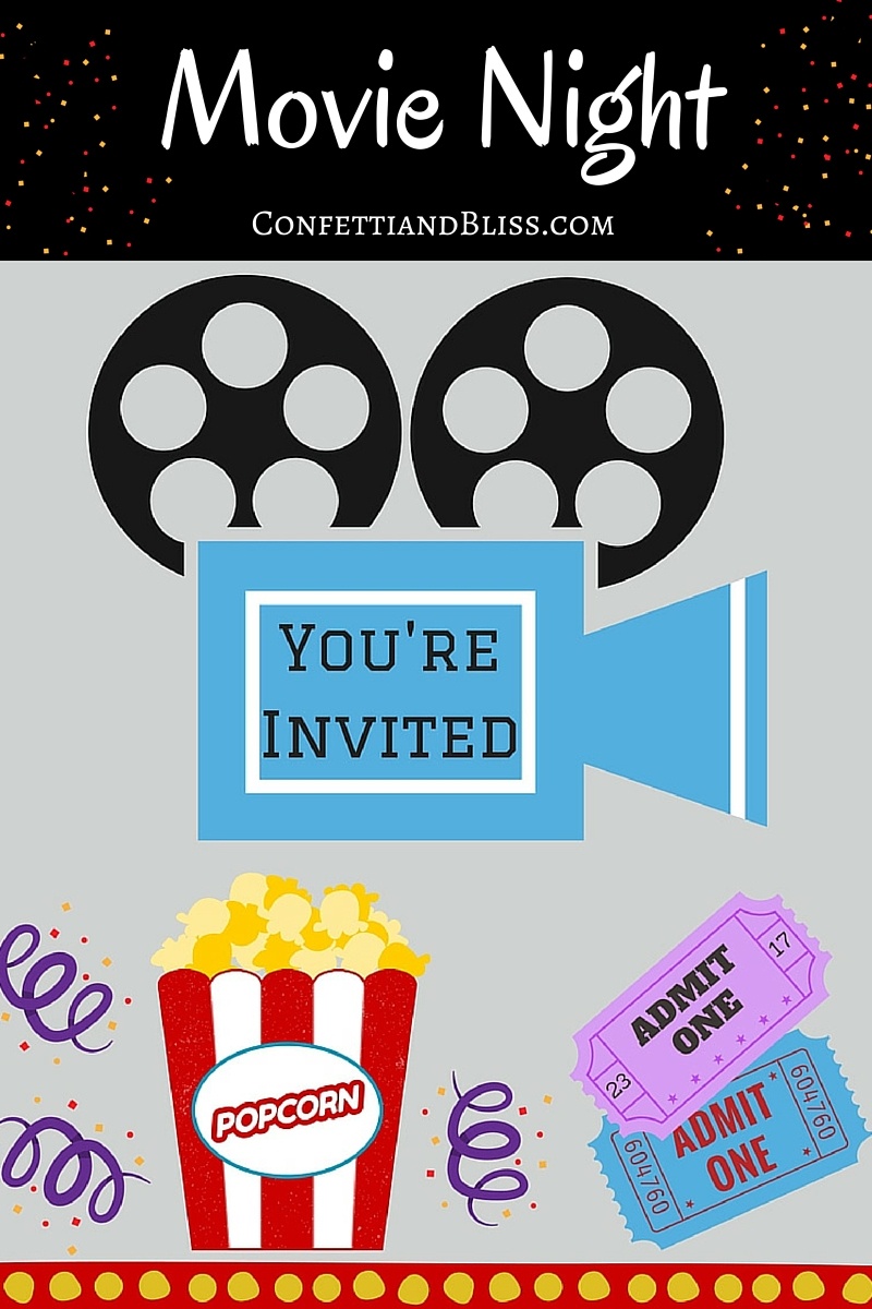 Movie Night Party Ideas + Free Printables | Confetti &amp;amp; Bliss - Free Movie Night Printables