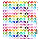 Multicolor Yoga & Pilates Icons & Deco | Free Printable Planner   Free Printable Icons