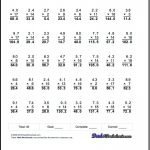 Multiplication With Decimals These Worksheets Start With Problems   Free Printable Multiplying Decimals Worksheets