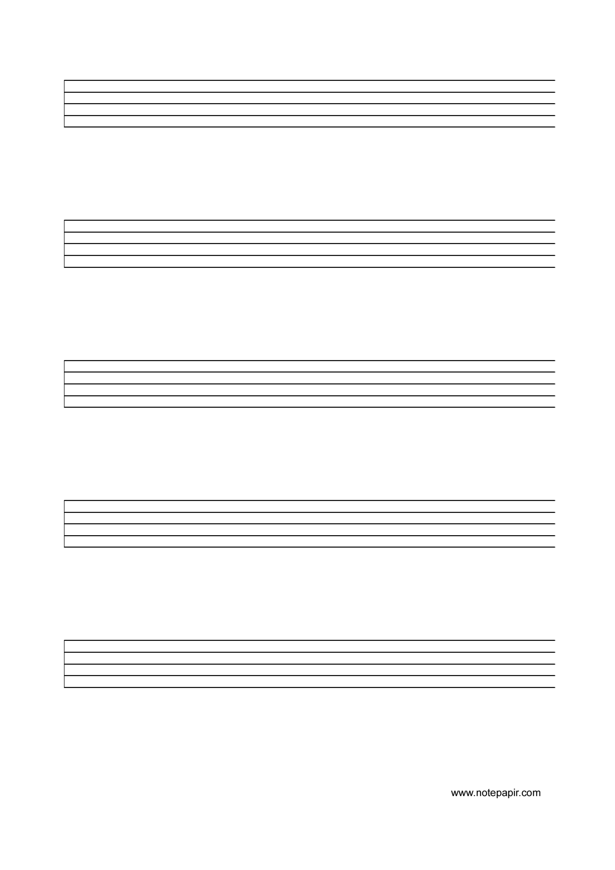 Music Staff Paper Template. Blank Treble Clef Staff Paper Free Sheet - Free Printable Blank Sheet Music