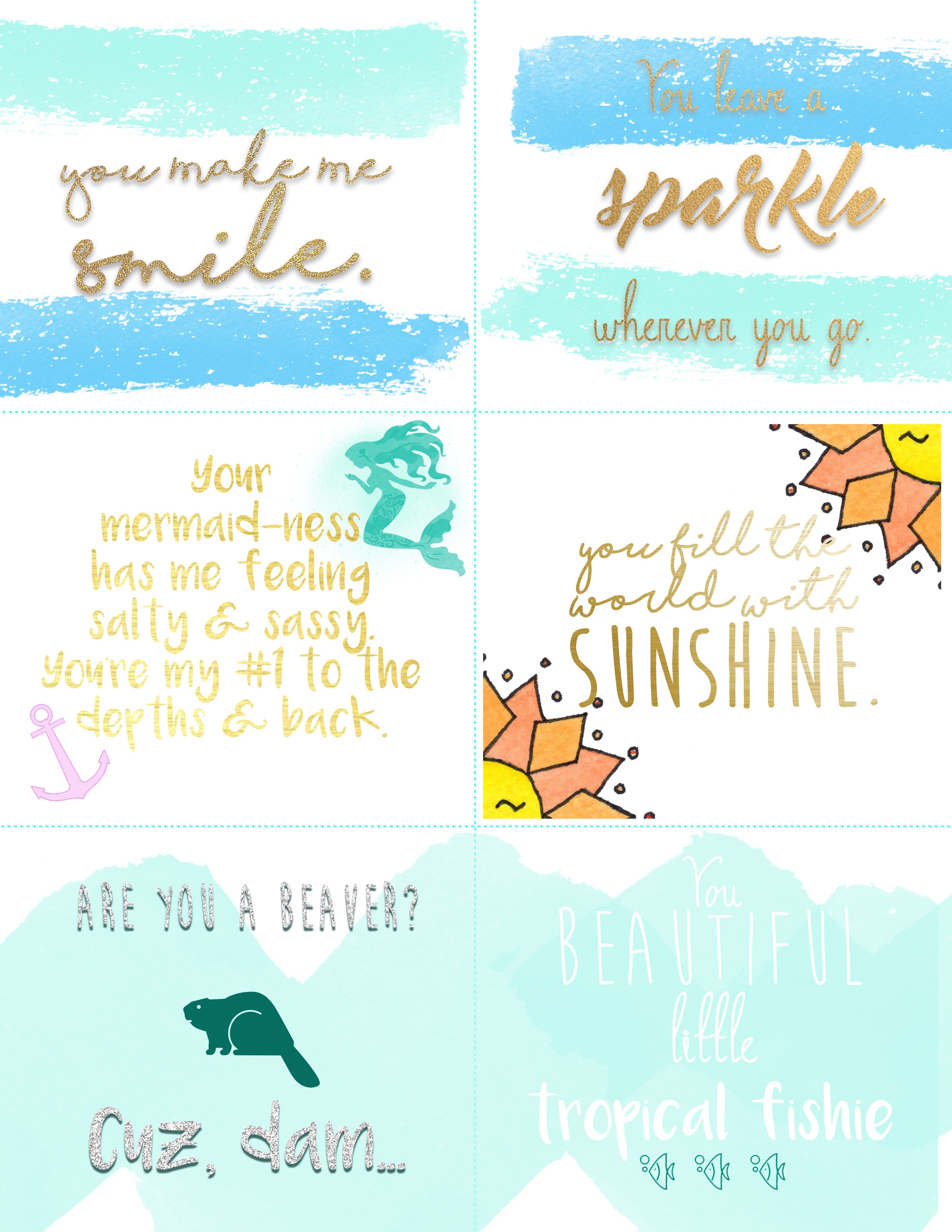 Free Printable Compliment Cards