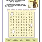 Nehemiah And The Wall Word Search | Sunday School | Sunday School   Sunday School Activities Free Printables