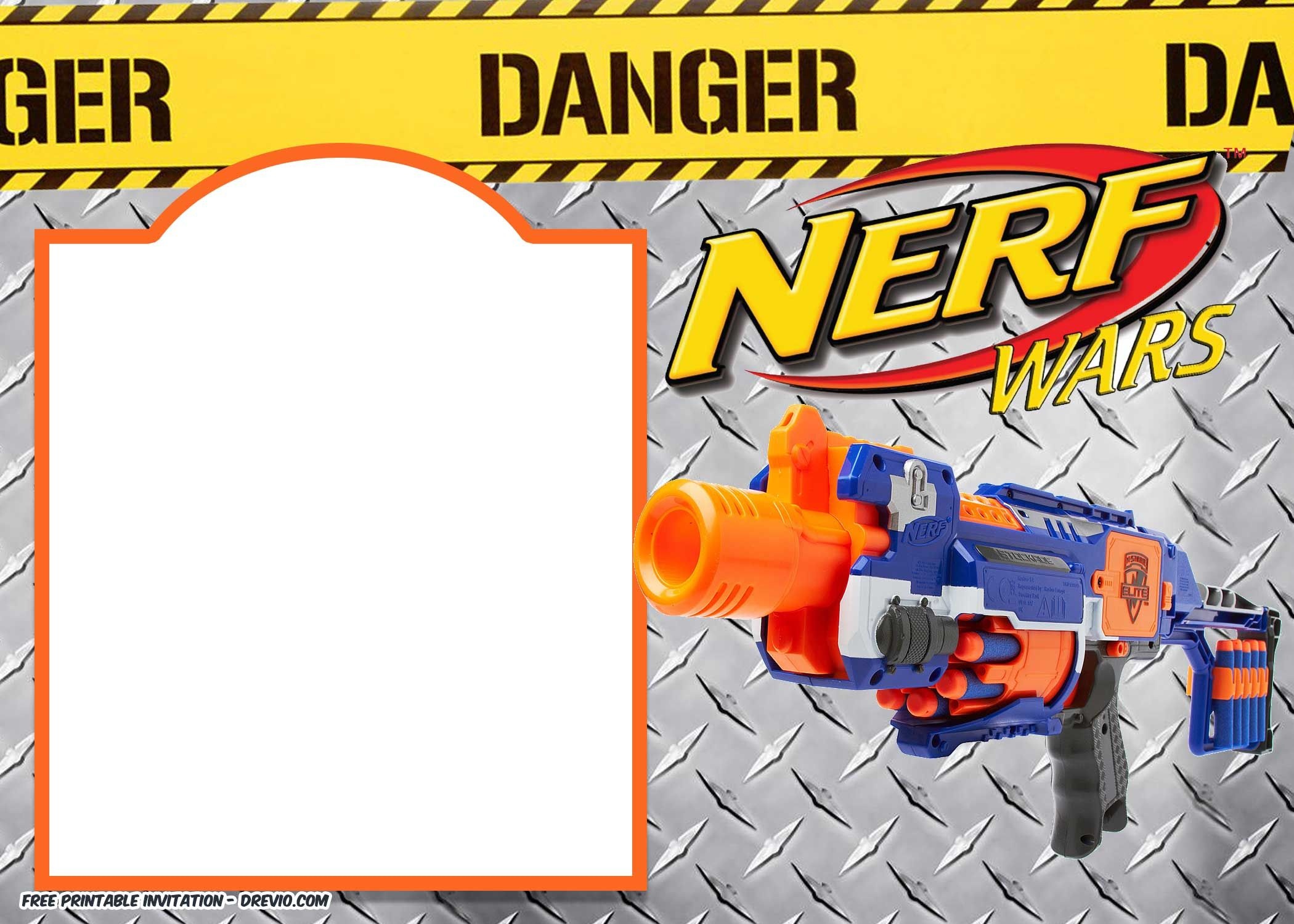 Nerf Gun Party Invitation Templates | Nerf Printables | Nerf - Free Nerf Printables