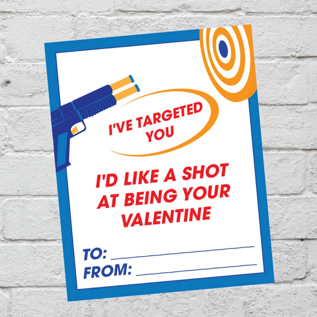 Nerf Valentine Cards Printable | It Is A Keeper - Free Nerf Printables