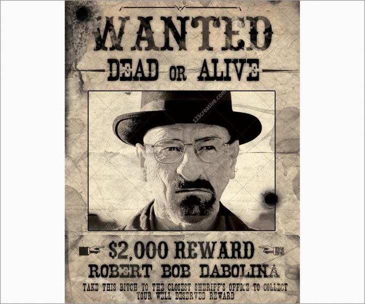 Wanted Poster Printable Free