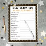 New Year's Eve Word Scramble Printable   Happiness Is Homemade   Free Printable Jumble Word Games