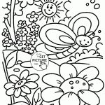 Nice Spring Coloring Page For Kids, Seasons Coloring Pages   Free Printable Spring Coloring Pages For Kindergarten