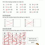 Number Bonds To 10 Worksheets   Free Printable Number Bond Template