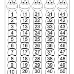 Number Chart 1 50 | Classroom Ideas | Free Kindergarten Worksheets   Free Printable Numbers 1 50