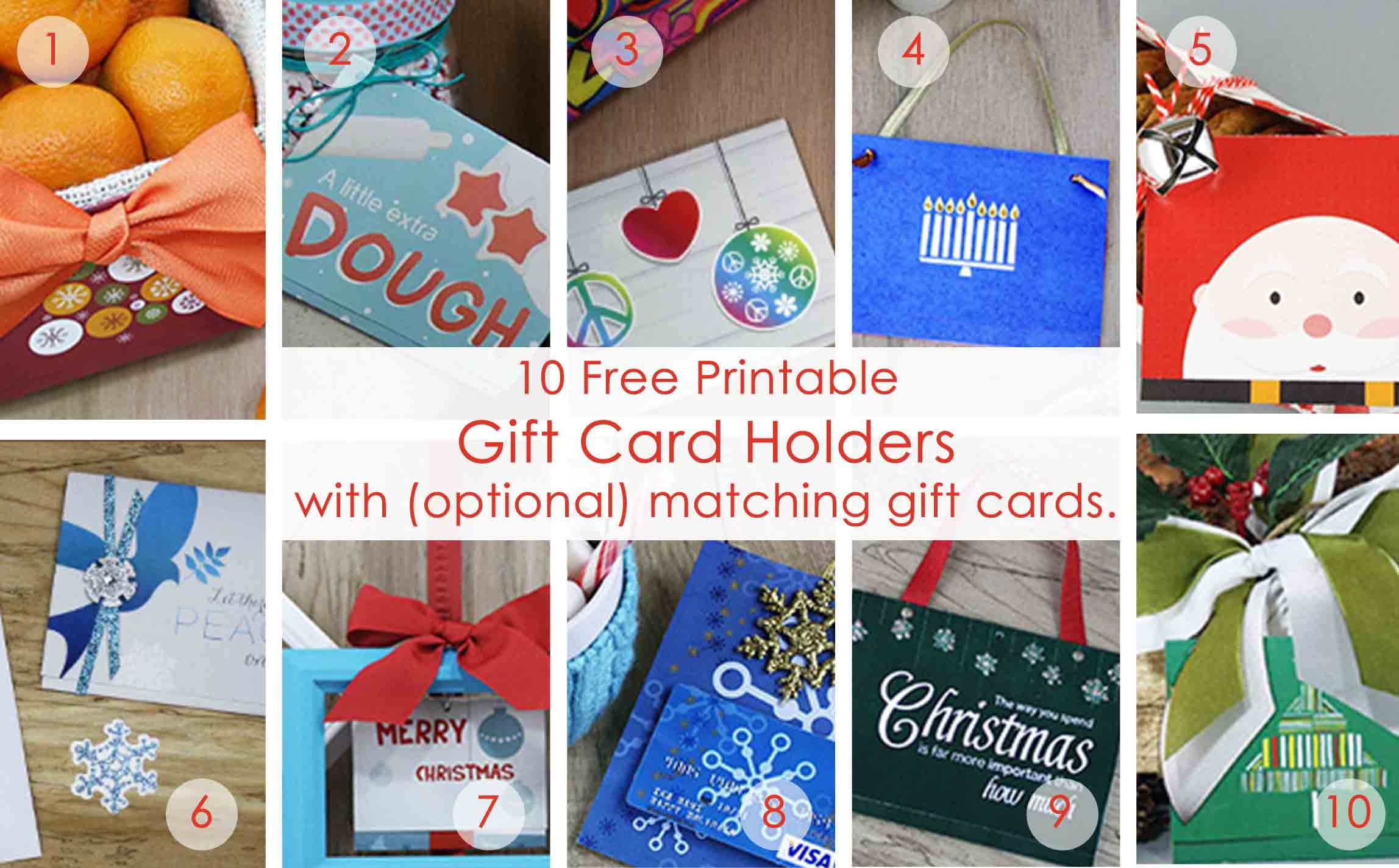 Over 50 Printable Gift Card Holders For The Holidays | Gcg - Free Printable Christmas Gift Card Envelopes