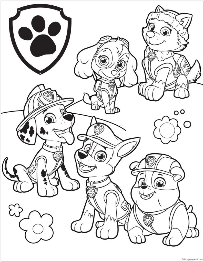 Paw Patrol Coloring Pages | Movies And Tv Coloring Pages | Paw - Free Printable Paw Patrol Coloring Pages