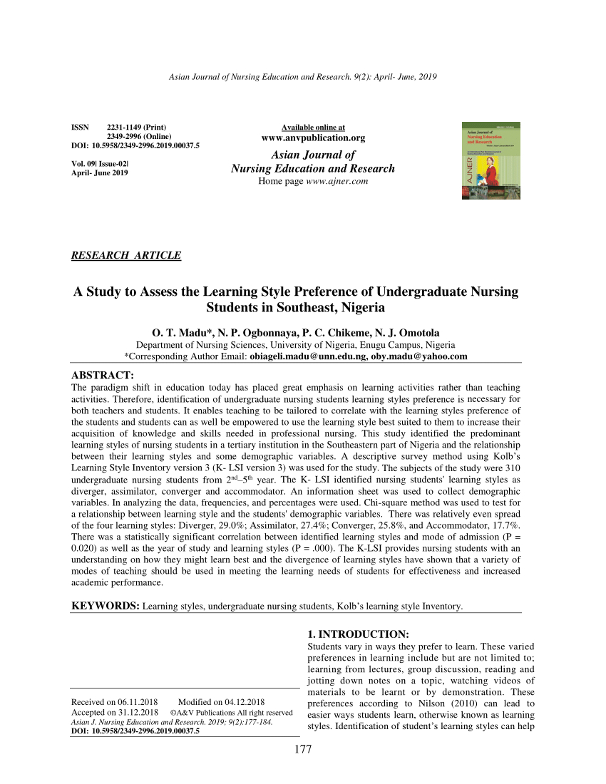 Pdf) The Kolb Learning Style Inventory—Version 3.1 2005 Technical - Free Learning Style Inventory For Students Printable