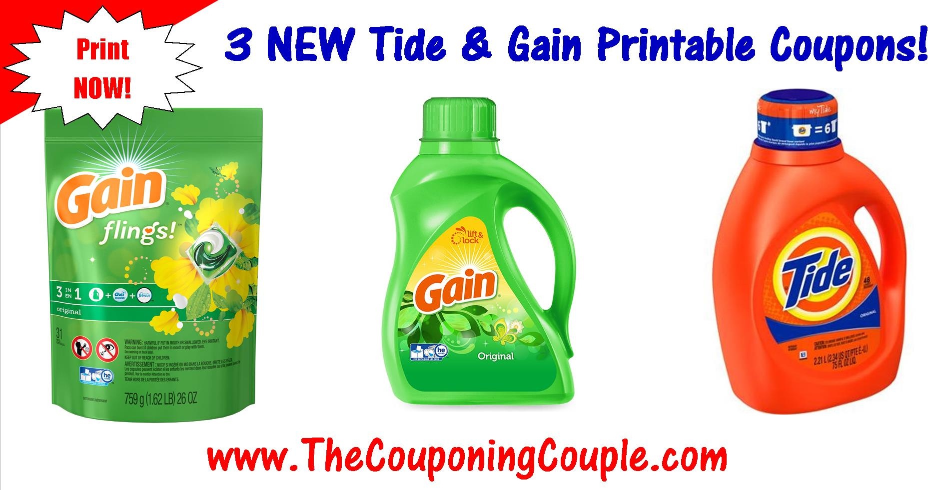 Pgeveryday New Gain Voucher 1 Off Any Gain Product Liquid Laundry - Free Printable Gain Laundry Detergent Coupons
