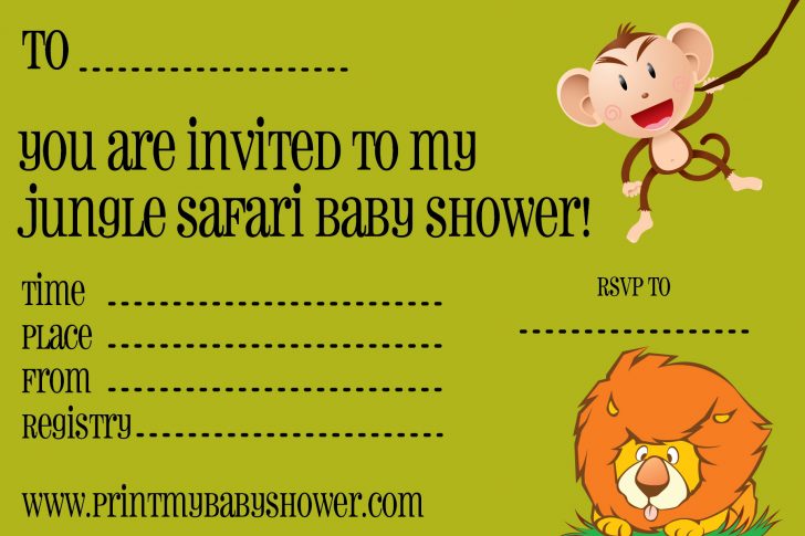 Free Printable Dinosaur Baby Shower Invitations