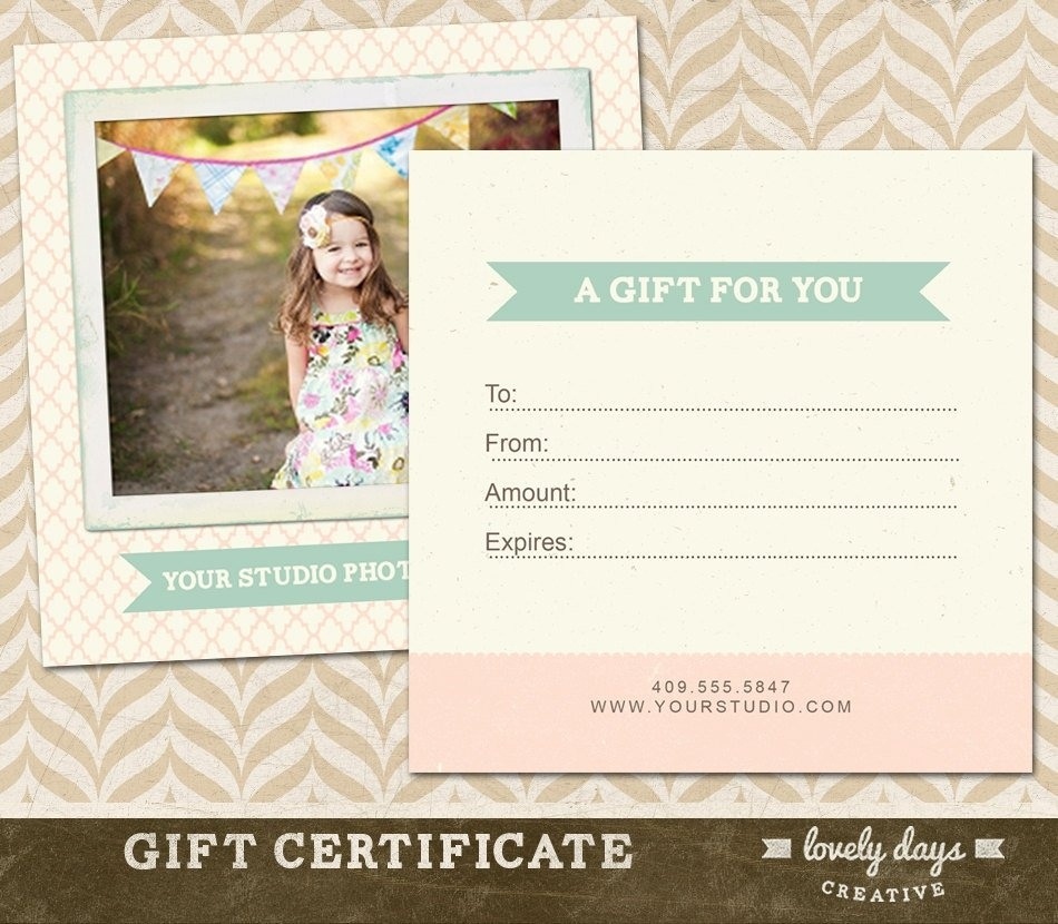 Photography Gift Certificate Ideas | Lazine - Free Printable Photography Gift Certificate Template