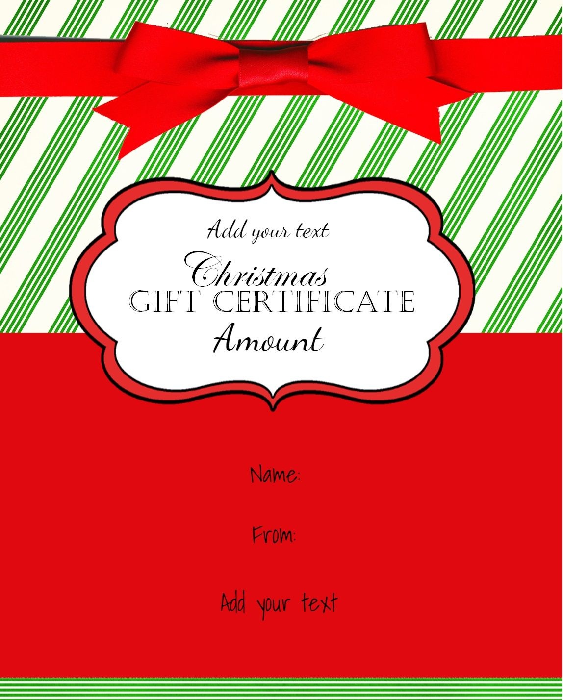 Pinamber M Ross On Gift Ideas | Christmas Gift Certificate - Free Printable Gift Certificate Christmas