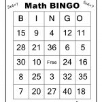 Pincheryl Adams On Math | Math Bingo, Math Classroom, Math   Free Printable Multiplication Bingo