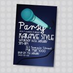 Pinjatnna Tavarez On Invitations & Cards | Karaoke Party   Free Printable Karaoke Party Invitations