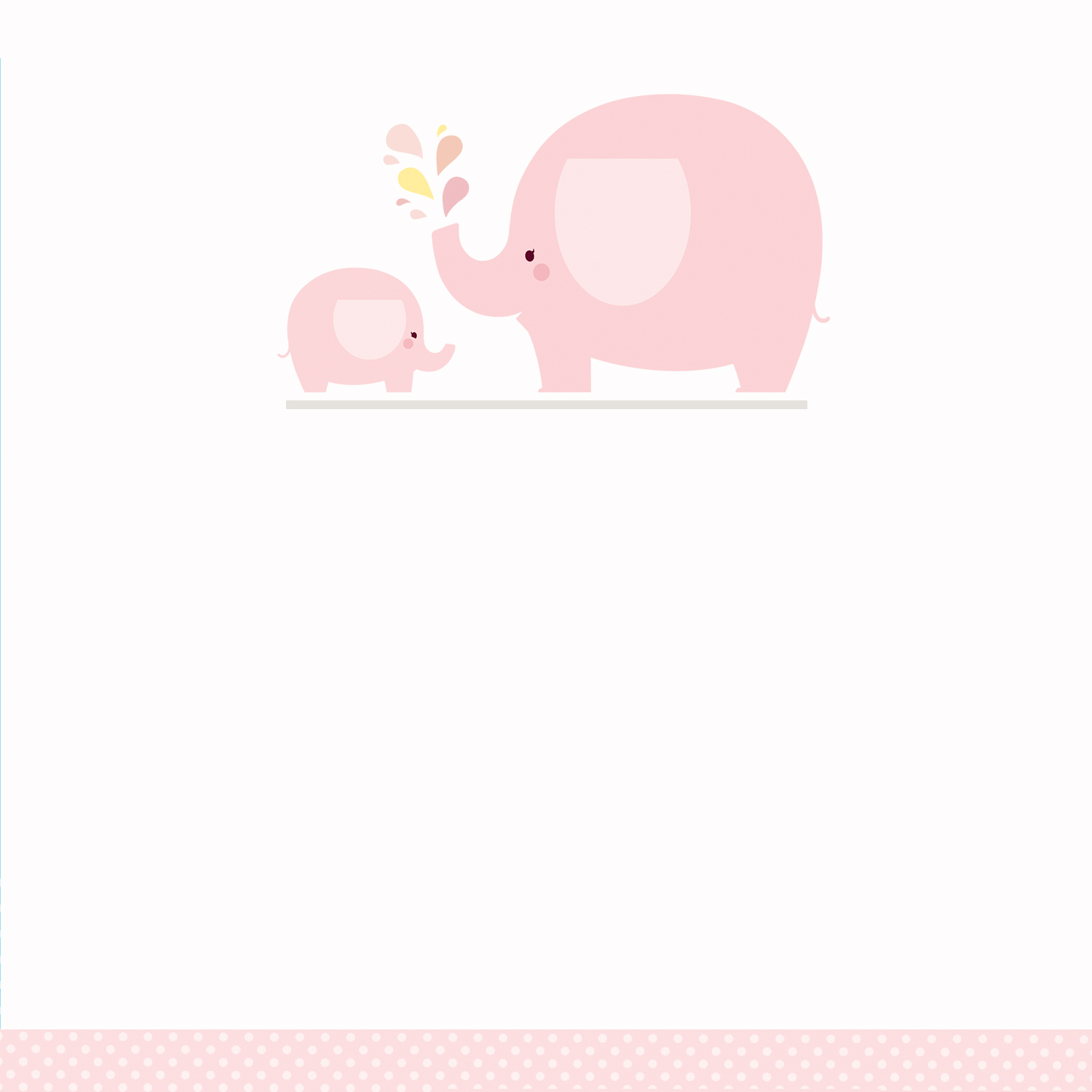 Pink Baby Elephant - Free Printable Baby Shower Invitation Template - Free Pink Elephant Baby Shower Printables