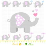 Pink Elephant Baby Shower Free Printables (82+ Images In Collection   Free Pink Elephant Baby Shower Printables