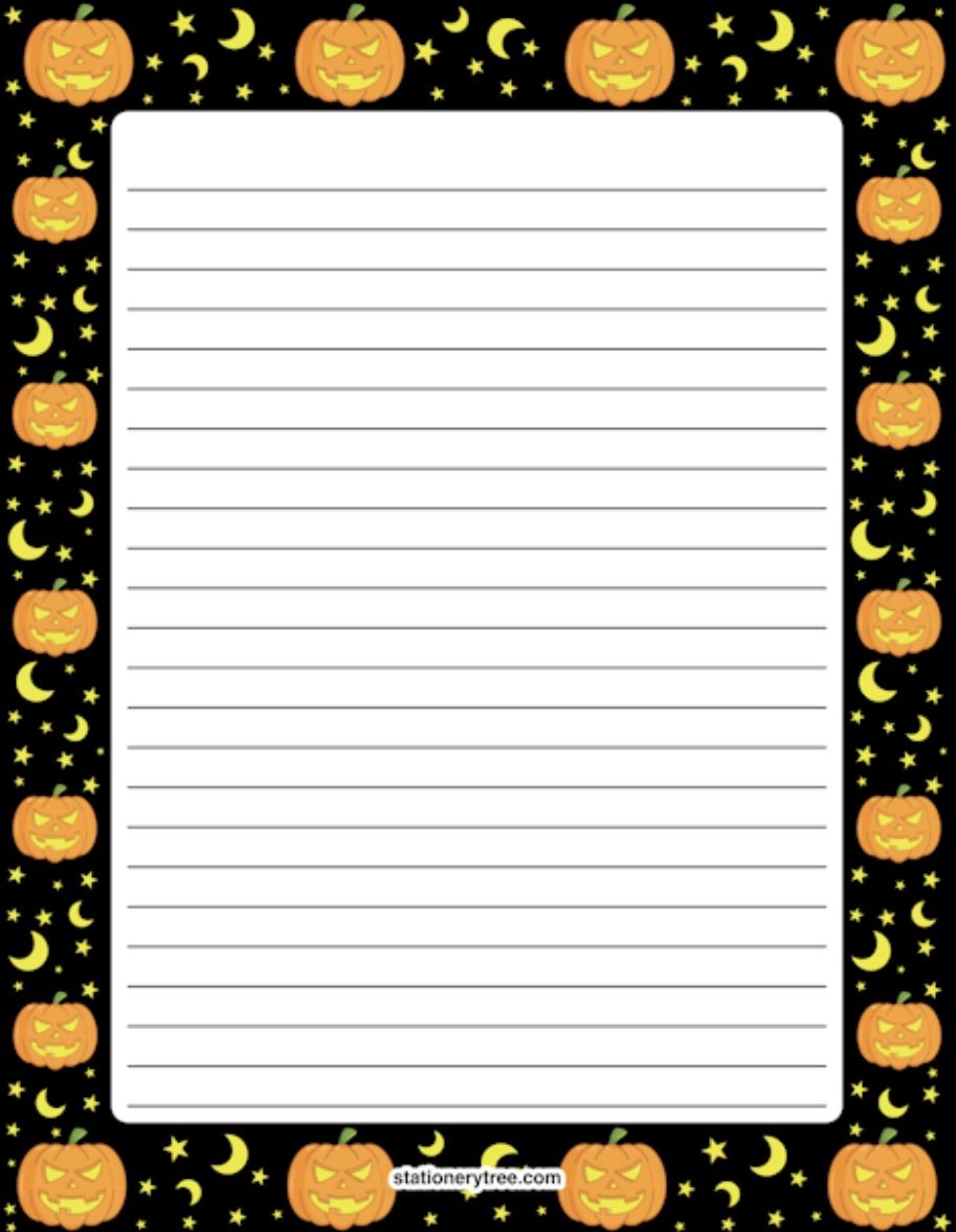 Pinkathy-Lee Miller On Halloween | Free Printable Stationery - Free Printable Halloween Stationery Borders