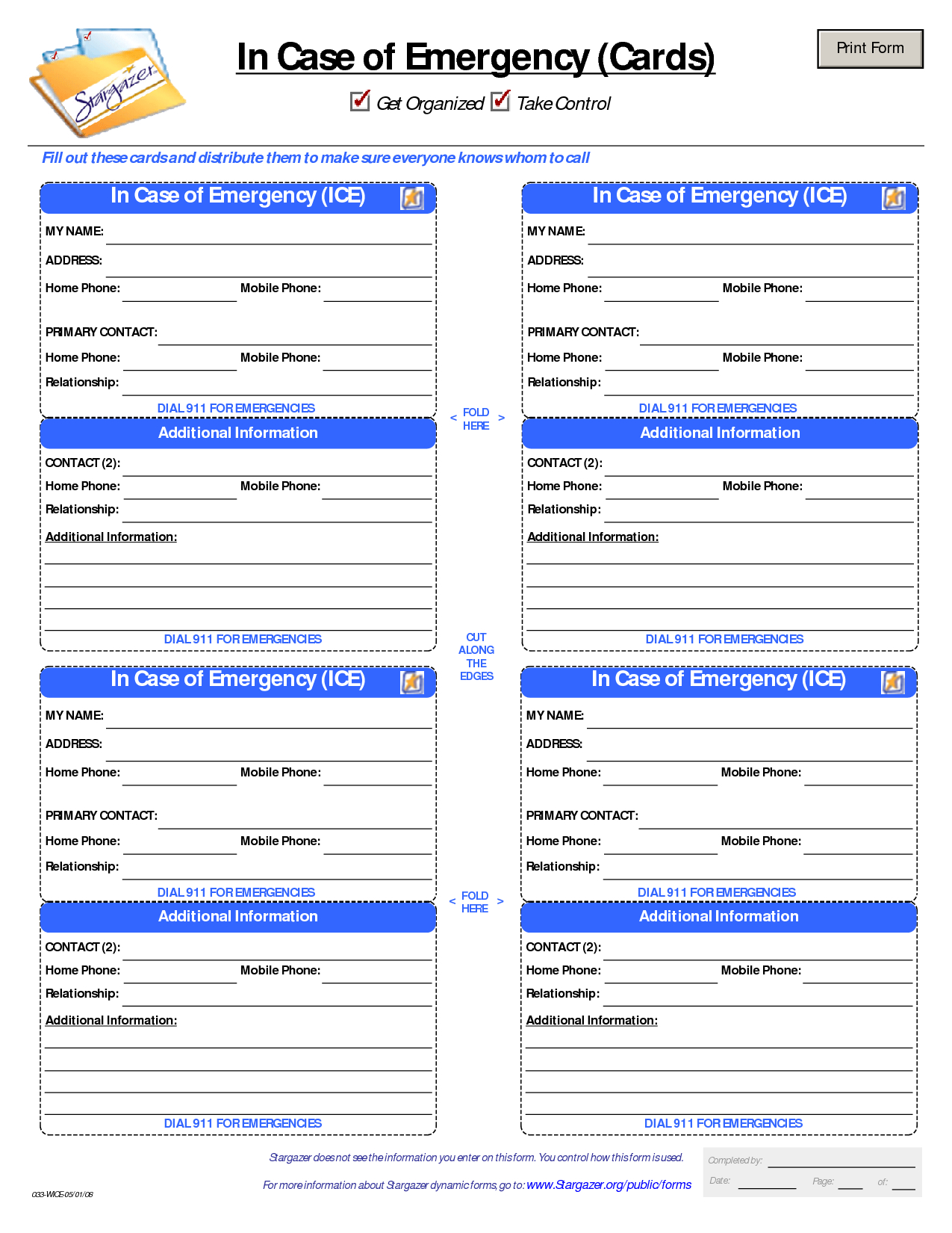 Pinlola Gambino On College Tips | Id Card Template, In Case Of - Free Printable Contact Forms