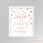Pop The Bubbly She's Getting A Hubby 8X10 Printable Sign | Etsy   Pop The Bubbly She&#039;s Getting A Hubby Free Printable