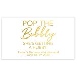 Pop The Bubbly She's Getting A Hubby Mini Champagne Labels   Chicfetti   Pop The Bubbly She&#039;s Getting A Hubby Free Printable