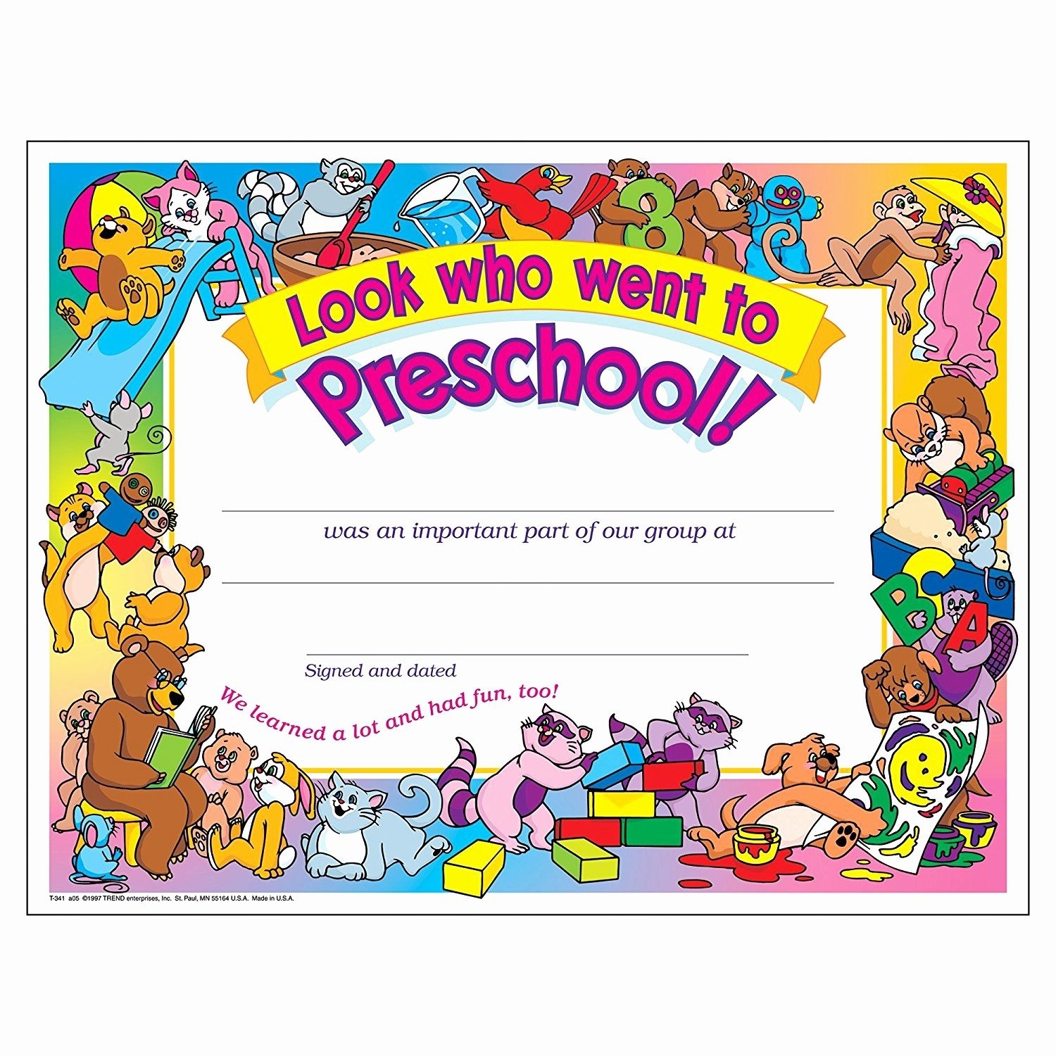 Preschool Graduation Diploma Free Printable Free Printable