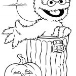 Print Oscar Sesame Street Halloween Coloring Pages Or Download Oscar   Free Online Printable Halloween Coloring Pages