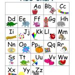 Printable Abc Chart With Pictures | Preschool | Abc Chart, Abc For   Free Printable Alphabet Chart