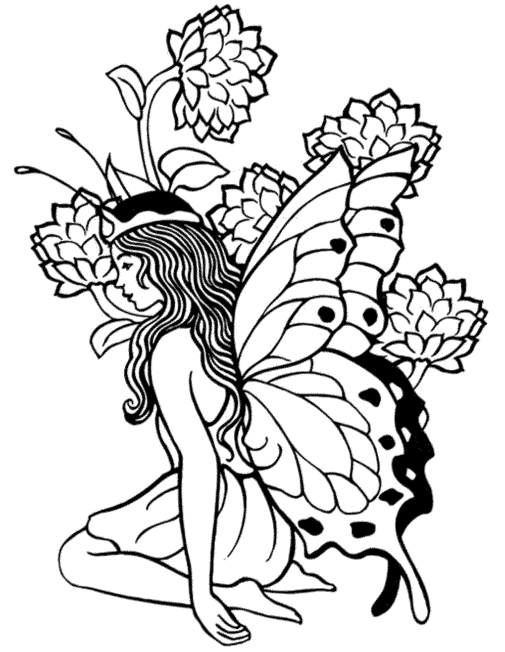 Printable Adult Coloring Pages Fairy - Coloring Home - Free Printable Coloring Pages Fairies Adults