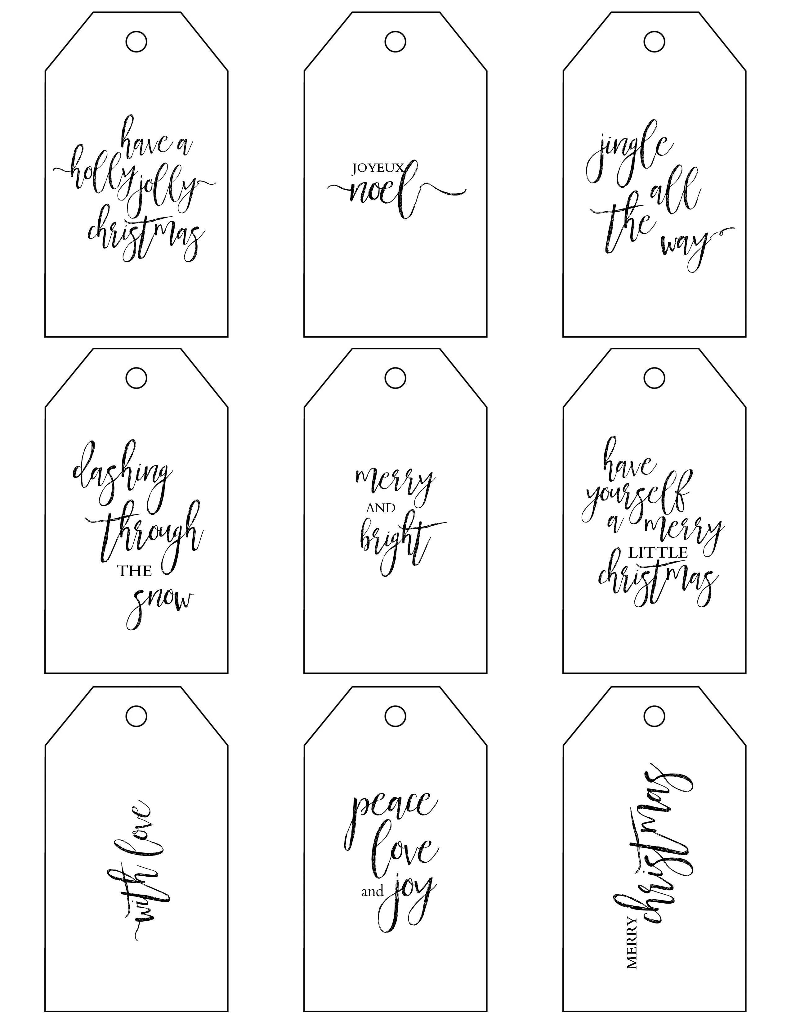 Printable Christmas Gift Tags Make Holiday Wrapping Simple - Santa Gift Tags Printable Free