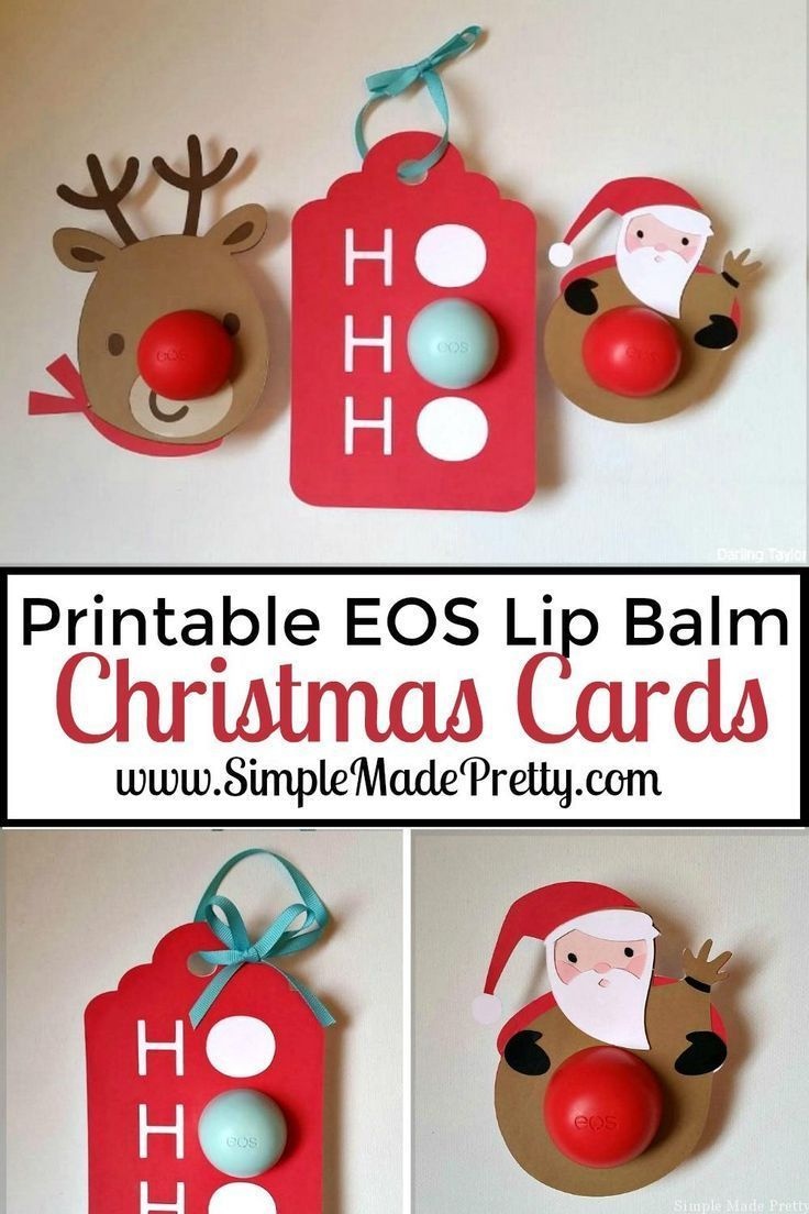 Printable Christmas Themed Eos Lip Balm Cards | Best Of Simple Made - Free Printable Eos Christmas Card