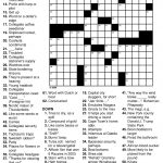 Printable Crosswords For Adults Free Printable Crossword Puzzles   Free Printable Crosswords