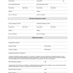 Printable Emergency Contact Form Template | Home Daycare | Emergency   Free Printable Emergency Medical Card
