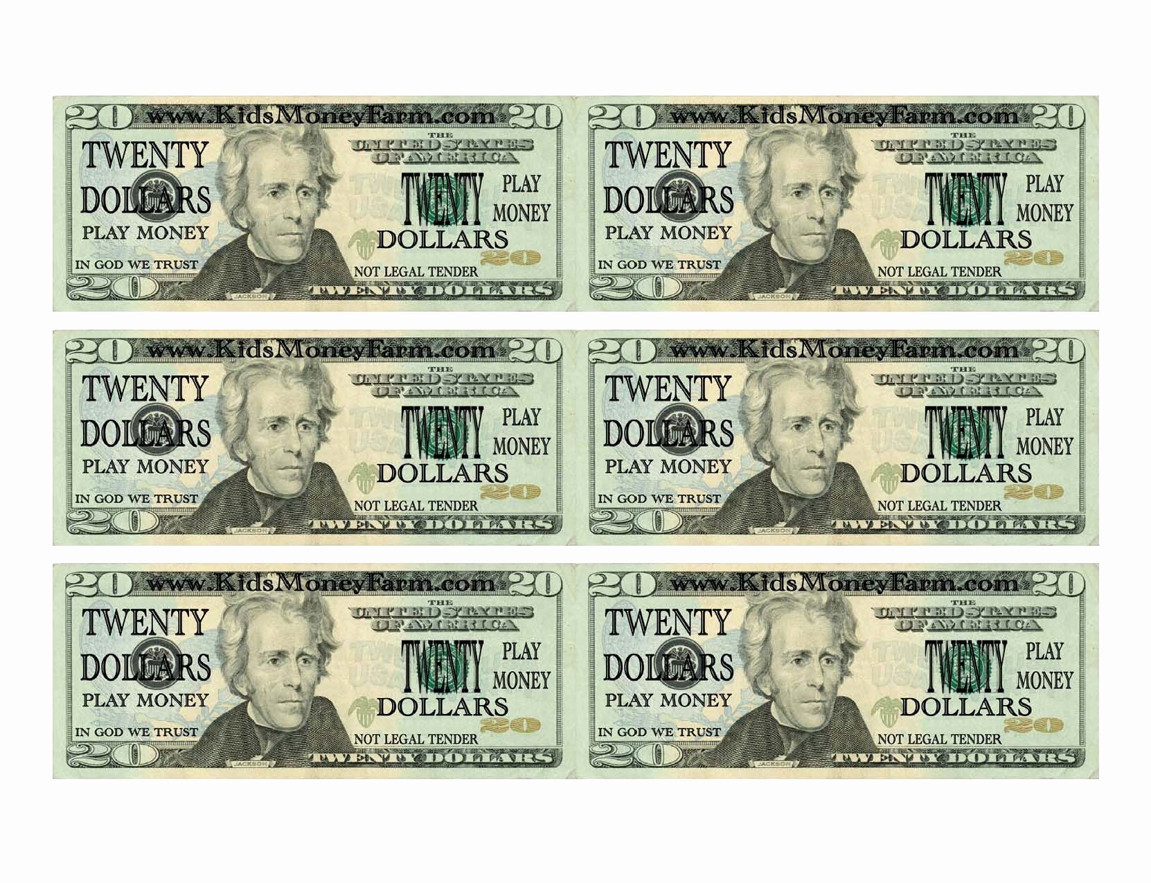 Printable Fake Money Templates Inspirational Printable Prop Money - Free Printable Fake Money That Looks Real