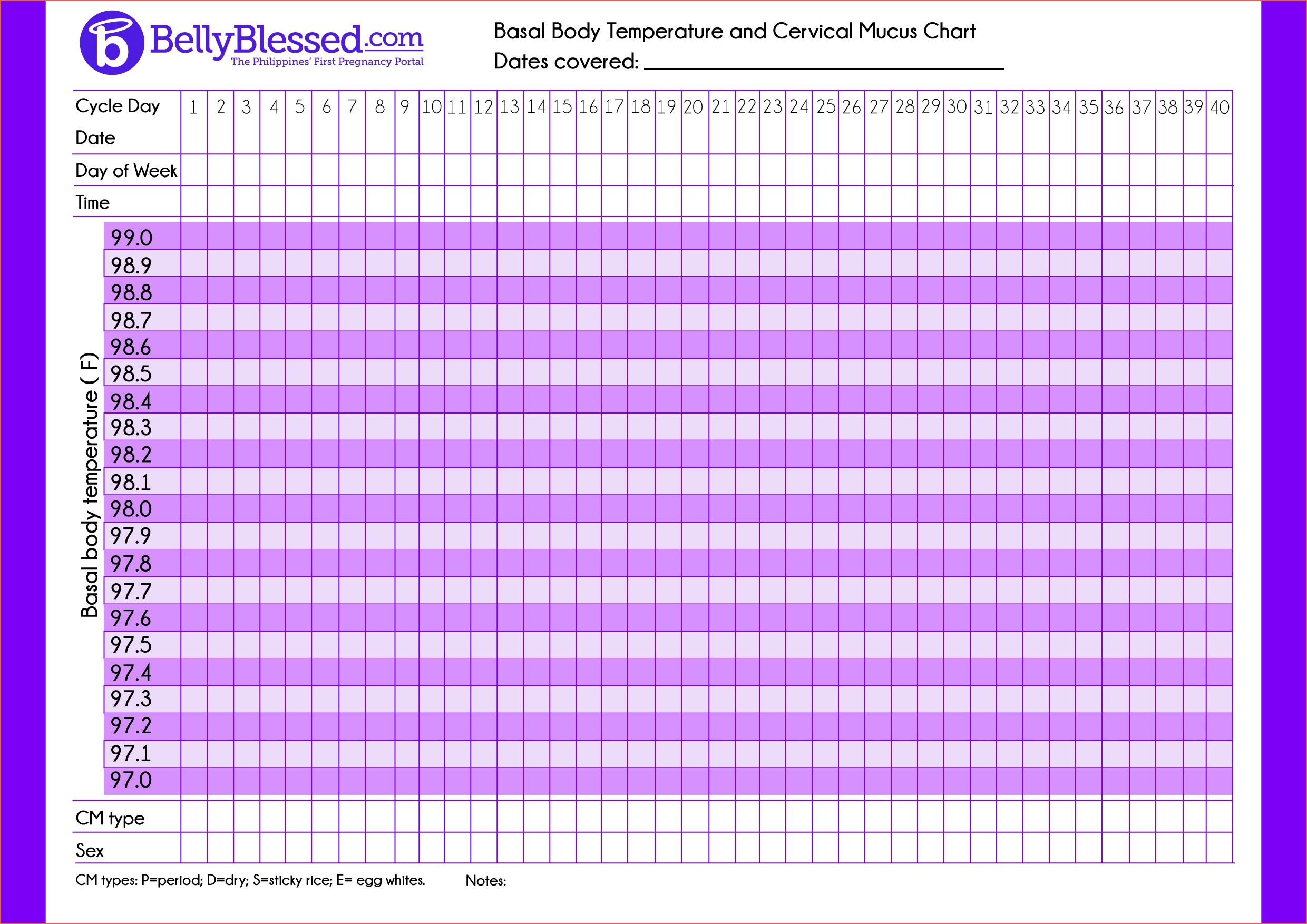 Free Printable Fertility Chart Free Printable