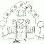 Printable Gingerbread House Coloring Pages   Coloring Home   Free Gingerbread House Printables