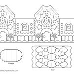 Printable Gingerbread House Template To Color   Ayelet Keshet   Free Gingerbread House Printables