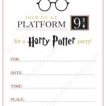 Printable Harry Potter Invitation   Pdf | My Inner Nerd | Harry   Harry Potter Printables Pdf Free