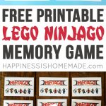 Printable Lego Ninjago Games   Memory & Shadow Match   Happiness Is   Free Printable Ninjago Valentine Cards